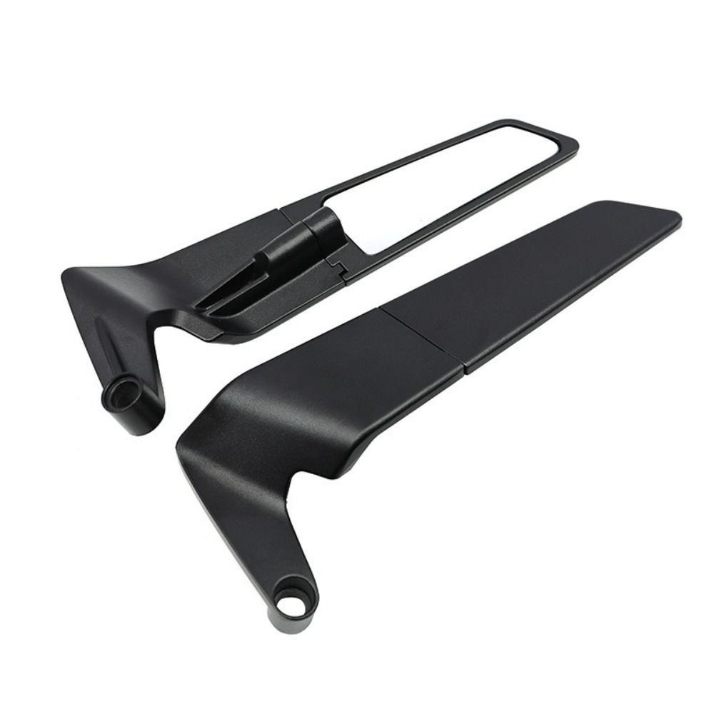 1Pair Frosted Black Stealth Mirrors Aluminum Alloy Adjustable Mirrors  For All Mosaic Lens