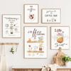 Nordic Food Coffee Beans Bean Grinder Modern  Posters And Prints Wall Art Canvas Painting Wall Pictures Cafe Kitchen Decoration