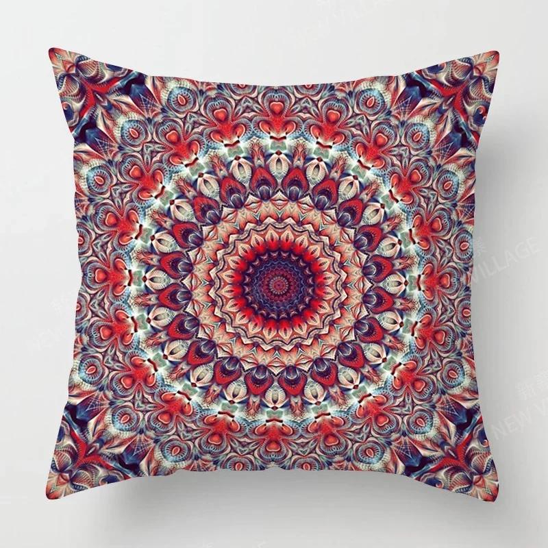 Fall Home Decor Autumn Living Room Throw Pillow Cover Sofa Boho Cushion Cover Mandala   X