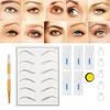 Eyebrow Tattoo Kits Manual Pen Practice Skin Pigment Needle Blades Ring Cup Tattoo Set 4#