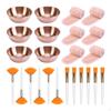 Face Mixing Bowl Set Tools Kit with Bowls Brushes Headbands Portable