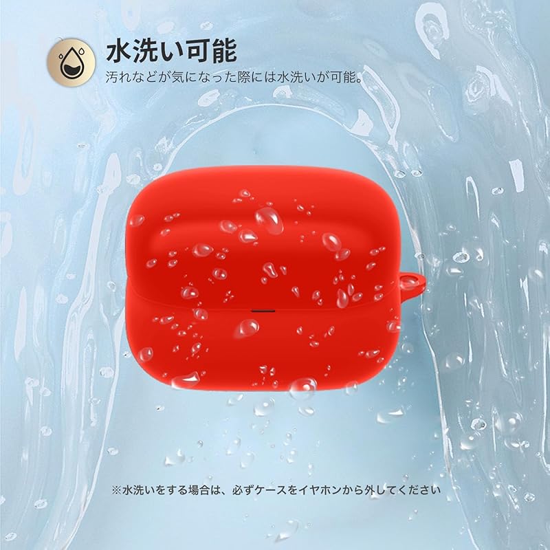 correspondence For SONY LinkBuds open WF-L910 case cover [RIGFUJUN] Protective cover With carabiner Loss prevention case for earphones Scratch