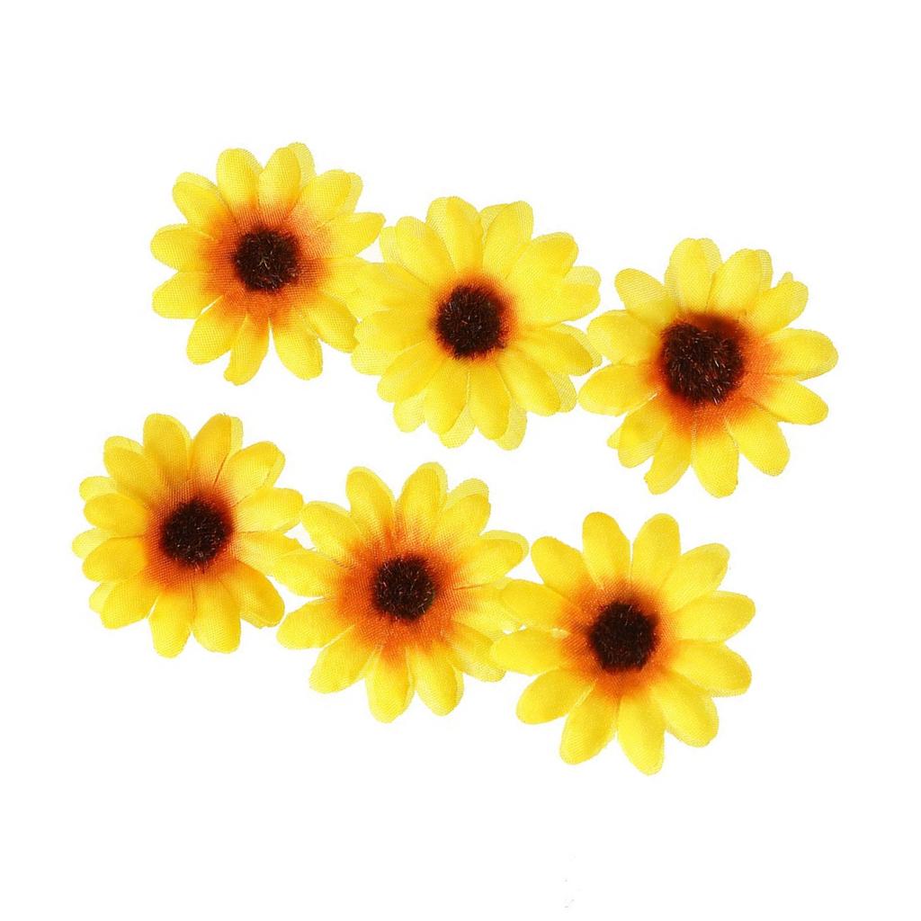 6PCS Sunflower Hair Barrettes for Casual Formal Festival Hair Clip Women Girl Hair Styling Tool Nonslip Flower Side Pin
