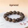 Vietnamesiskt Agarwood Pärlarmband för Män och Kvinnor - Naturliga Aromatiska Träbuddistpärlor med Hänge