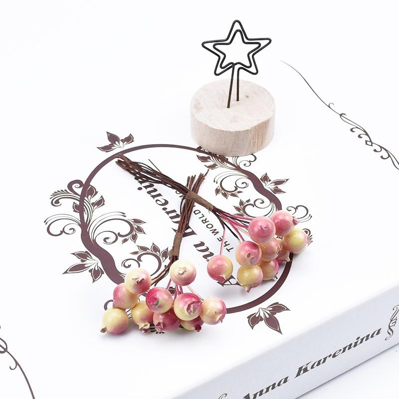 10/20pcs PE Cherry Fruit Artificial Plants Home Outdoor Garden Courtyard vase table Scrapbooking DIY Gift Box Wreath Decorative