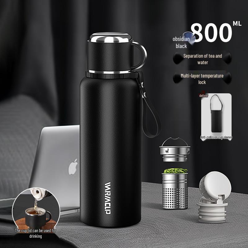 Men's Large Stainless Steel Insulated Mug, 2023 Edition - Portable Tea & Water Kettle Cup.