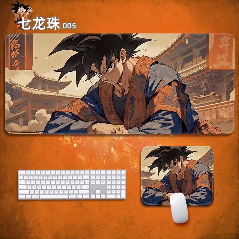 2026 Hoge Kwaliteit Kantoor Anime Dragon Ball Leer Muismat Oversized Kleine Jongens Kantoor E-sport Game Toetsenbord Mat Son Goku Anime Oversized Bureau Mat