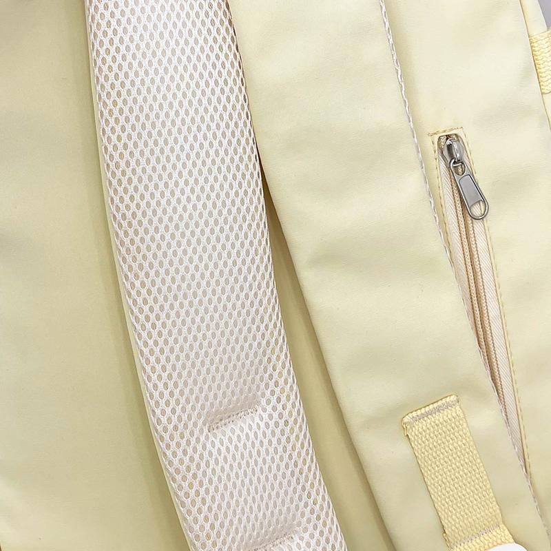 College Style Student Schoolbag Solid Color Women's Backpack Large Capacity Backpack