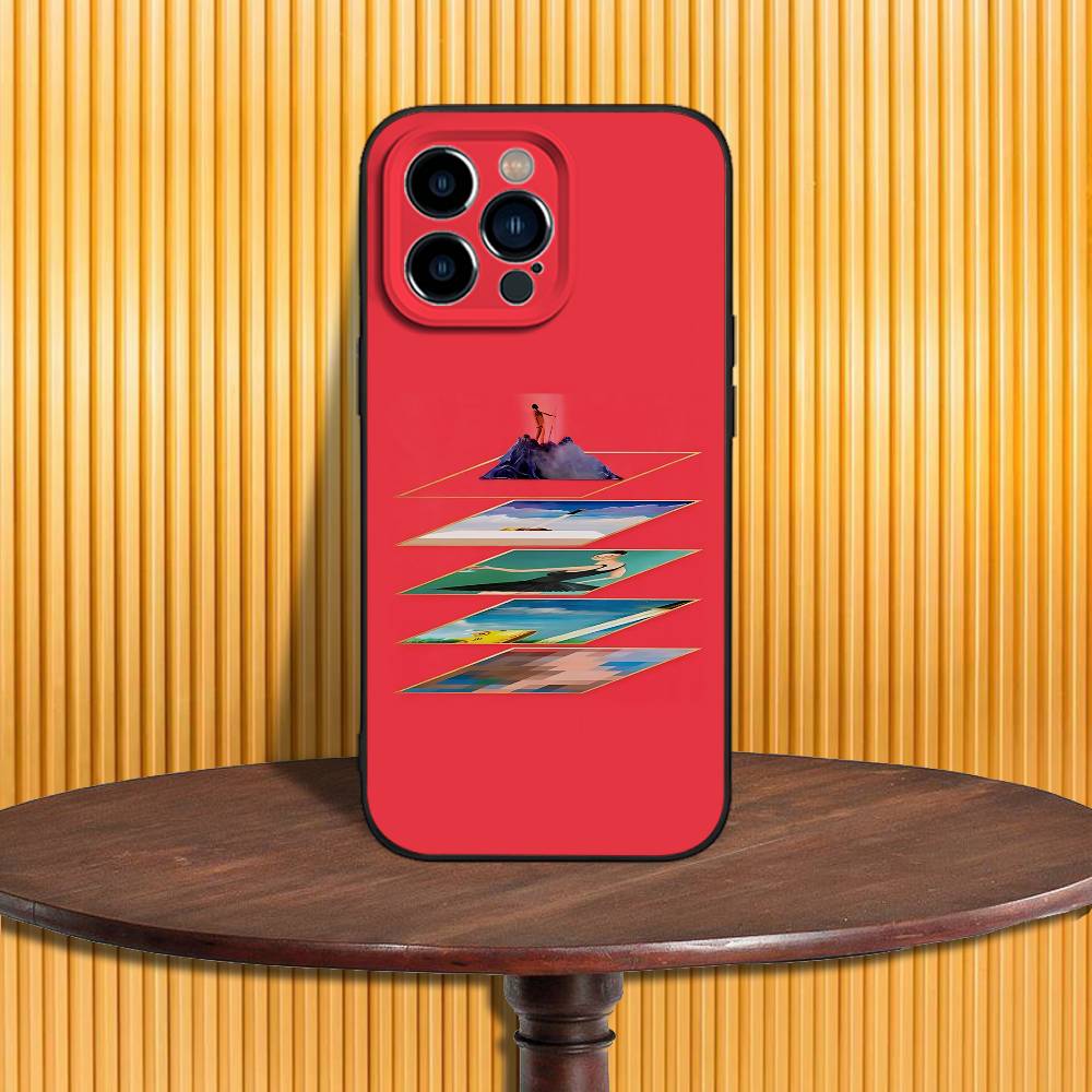 K-Kanye W-West Twisted Fantasy For iPhone 17,16,15,14,13,12,11,X,XR,Air,Pro,Max,Plus Soft Funda Black Phone Case iPhone14Plus