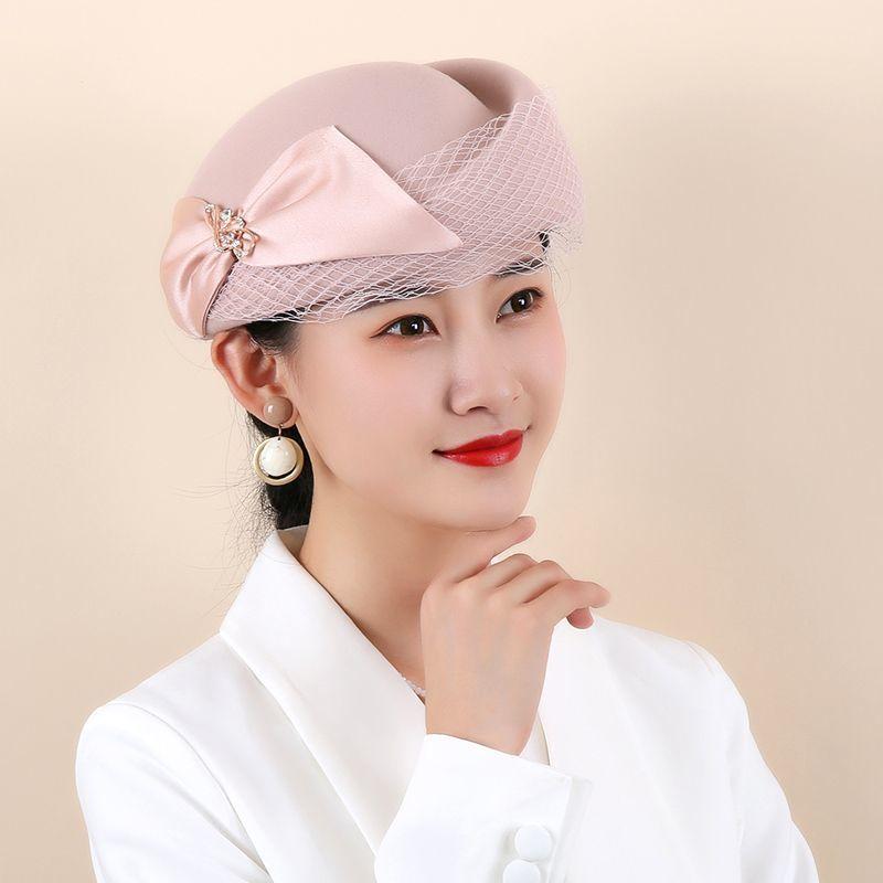 

Берет Женский Новая Шляпа-Бутон Зарубежный Стиль Модная Цилиндр Элегантная Шерстяная Шляпа Зимняя Шляпа Adjustable 54-57cm