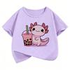 Y2k Animal Graphic Kids Tshirts Summer Short Sleeve Tees Cartoon Boys Girls Clothes Kawaii Tops Y2K Children T-shirt