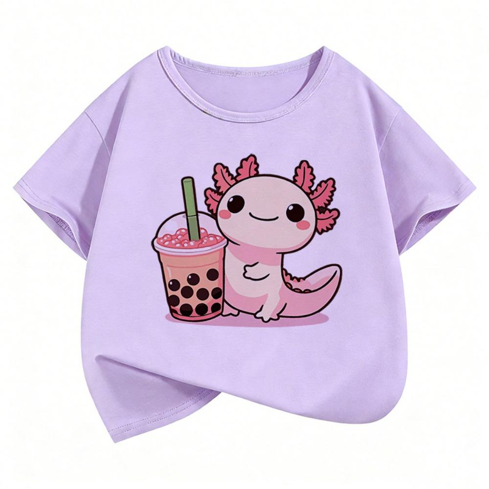 Y2k Animal Graphic Kids Tshirts Summer Short Sleeve Tees Cartoon Boys Girls Clothes Kawaii Tops Y2K Children T-shirt