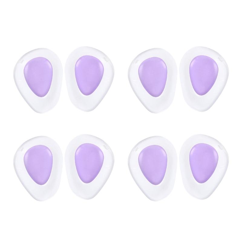 4Pairs Gel Forefoot Cushions Anti Blister Adhesive Insoles Heel Protectors Pad For Women High Heel Dress Shoe Accessory