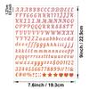 0,5-дюймова Алфавітно-цифрова наклейка Золотий пісок Срібний пісок Блискітки Банка для спецій Святкова повітряна куля Жувальна картка Декоративна наклейка з літерою