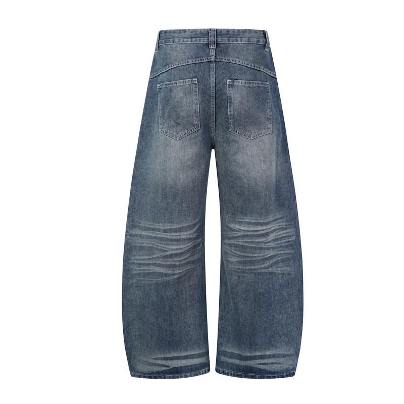 Magic Bear American Vintage Denim Jeans Loose Wide Leg Trousers Streetwear Teens