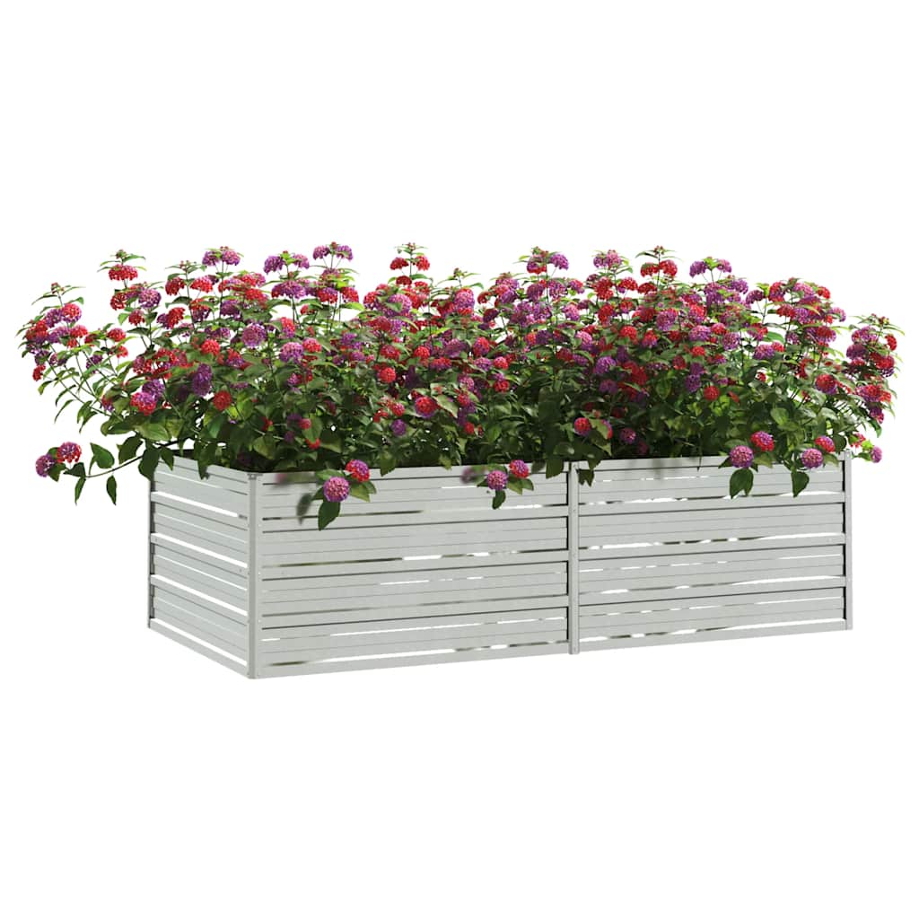 VidaXL Garten-Hochbeet 160x80x45 cm Verzinkter Stahl Silber