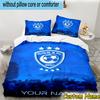 3pcs Custom Name Al Hilal Emblem Design Bedding Set Includes 1 Duvet Cover & 2 Pillowcases for All Seasons Dormitory Home Decor Christmas Gifts