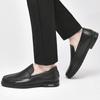 Spring 2024 New Korean Version Of All-Match Genuine Leather Shoes Men's Peas Shoes Business Trend Fashion Casual Shoes