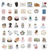 50 Photos of British Novelist Jane Austen Sticker Bag Ipad Water Cup Notebook Ins Creative Stickers