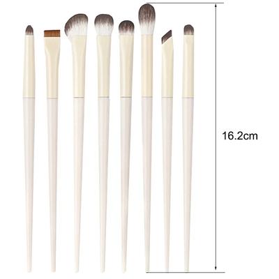 5/6/8/10 ks Přírodní sada štětců na oční make-up Detailní štětec na oční stíny Štětec na make-up Bílý Ultra měkký Štětec na oční stíny Eyeliner Nástroj na make-up