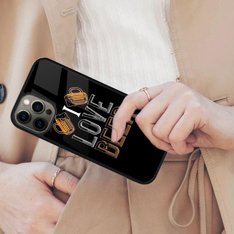Liebe Biere Alkohol Magnetische Handyhülle Für APPLE iPhone 17 Air 16 14 13 12 Pro Max 15 Plus Kabelloses Laden Mit MagSafe Abdeckung