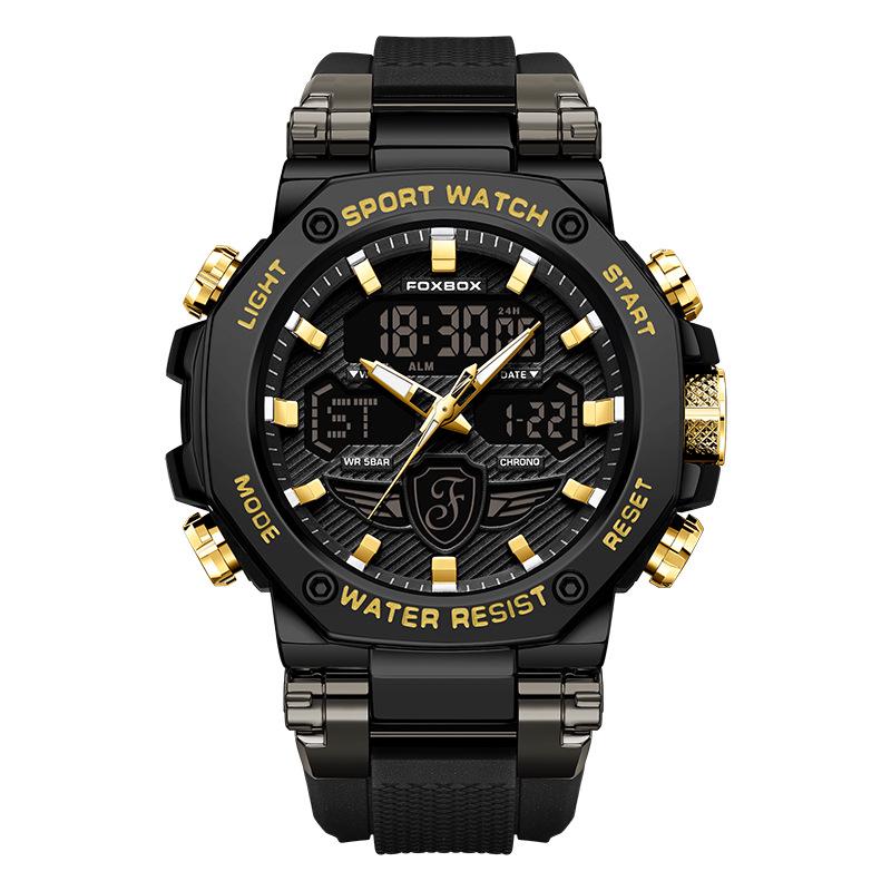 FOXBOX Multifunctional Waterproof Sports Watch for Men & Women, Luminous, Fashionable, Ideal for Commuting