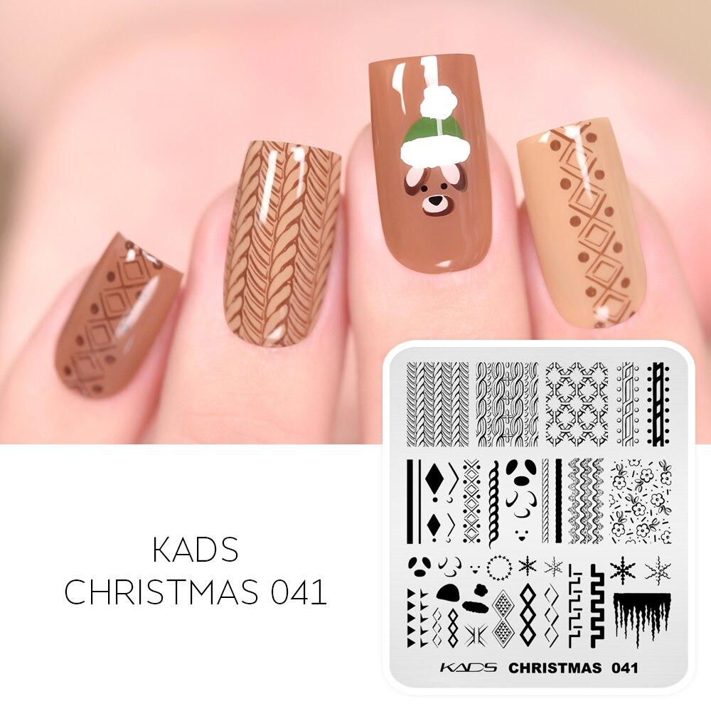 Christmas Halloween Nail Stamping Plates Snowflake Festival Pattern Nail Art Image Plates Stainless Steel Nail Art Plate Stencil
