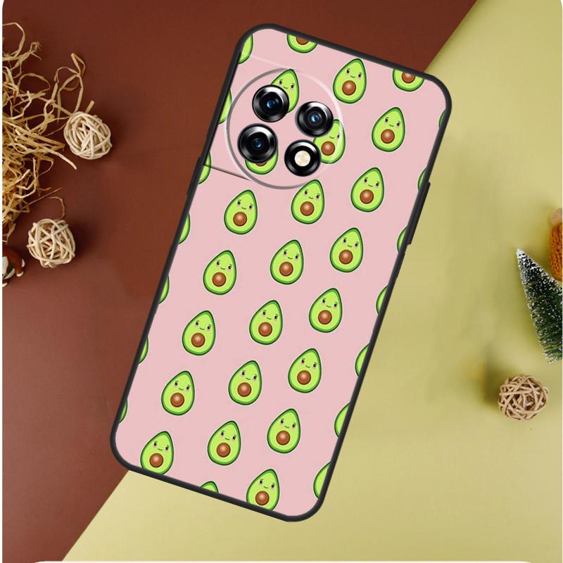Cartoon Avocado For OnePlus Nord 4 CE 3 2 Lite N20 N30 9 10 Pro 8T 9RT 10T 10R 13R 12R 11 12 13 Phone Case