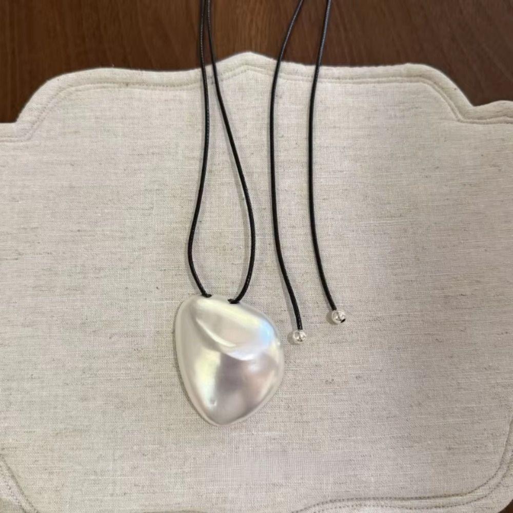 Minimalist Irregular Necklace Gold Silver Long Sweater Chain Geometric Pendant Autumn and Winter