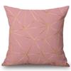 Vintage European Black Pink Yellow Geometric Sofa Throw Pillow Case Diamond Stone Triangles Decoration Cushion Cover Cojines
