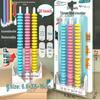 Three-Row Abacus for Primary School Students: Math Teaching Aid for Grades 1-2 (20 Beads)