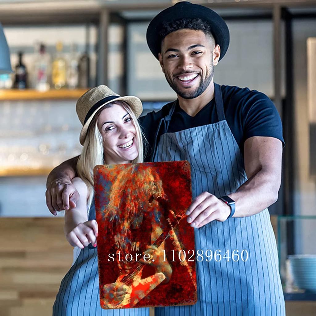 James Hetfield Metal Plaques & Signs Wall Decor Vintage Tin Signs Captain Metal Poster Decor for Bar Pub Club Wall Decoration