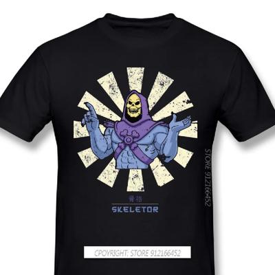Klasické anime He-Man A Pán vesmíru 2021 Příchozí Tričko Skeletor Retro Nadměrné Bavlněné Tričko Pro Muže