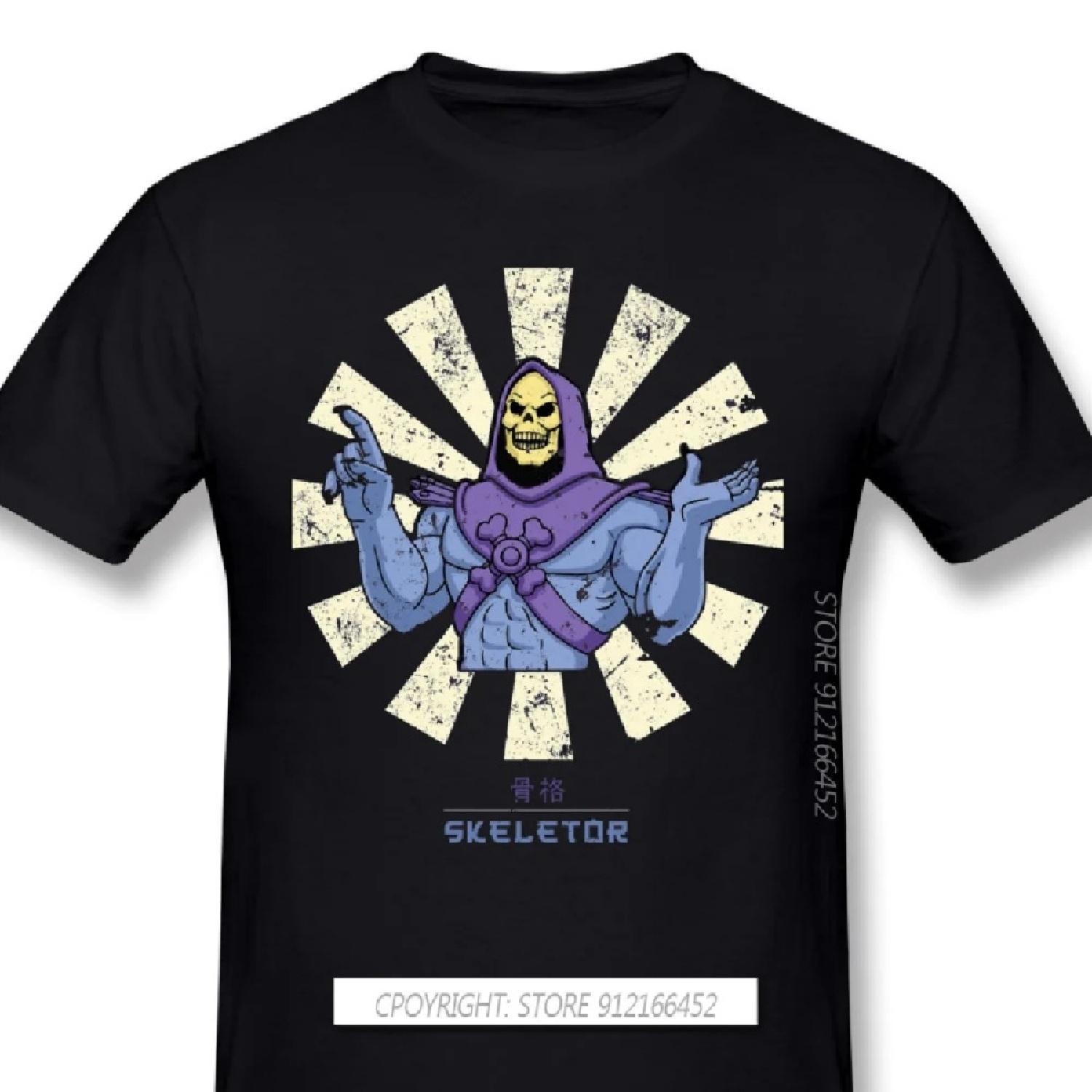 

Classic Anime He-Man And The Master Of The Universe 2021 Arrival TShirt Skeletor Retro Oversize Cotton Shirt For Men T-Shirt S
