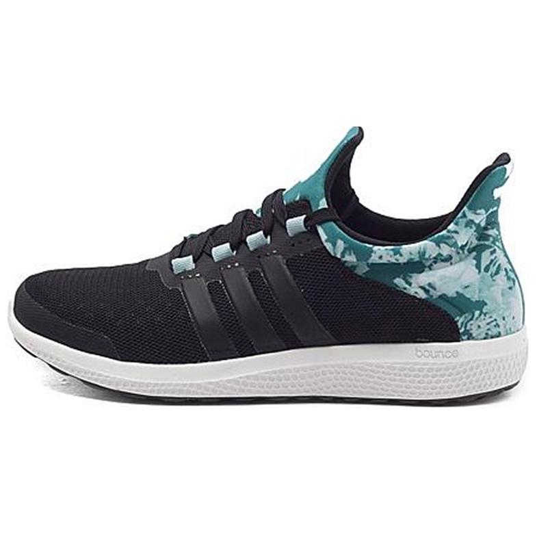 Adidas Bounce Casual Versatile Shock Absorbing Durable Low Top Running Shoes Women Sneaker Green Black S78255