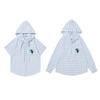 American Vintage Fun Cat Hooded Shirt Loose Fit Casual Top Men Women