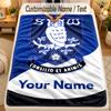 Flannel BlanketSheffield Wednesday FC Custom Name Text Personalized Soft Warm Throw Blanket Home Decor Gift