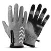 Cheap Winter Zipper Wool Lined Non-slip Waterproof Touch Screen Riding Gloves Winter
