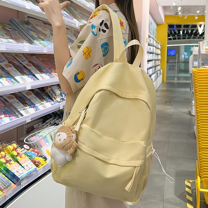 Children's Elementary School Students  Junior High School Students  College Students  Backpacks  Solid Color Shoulders