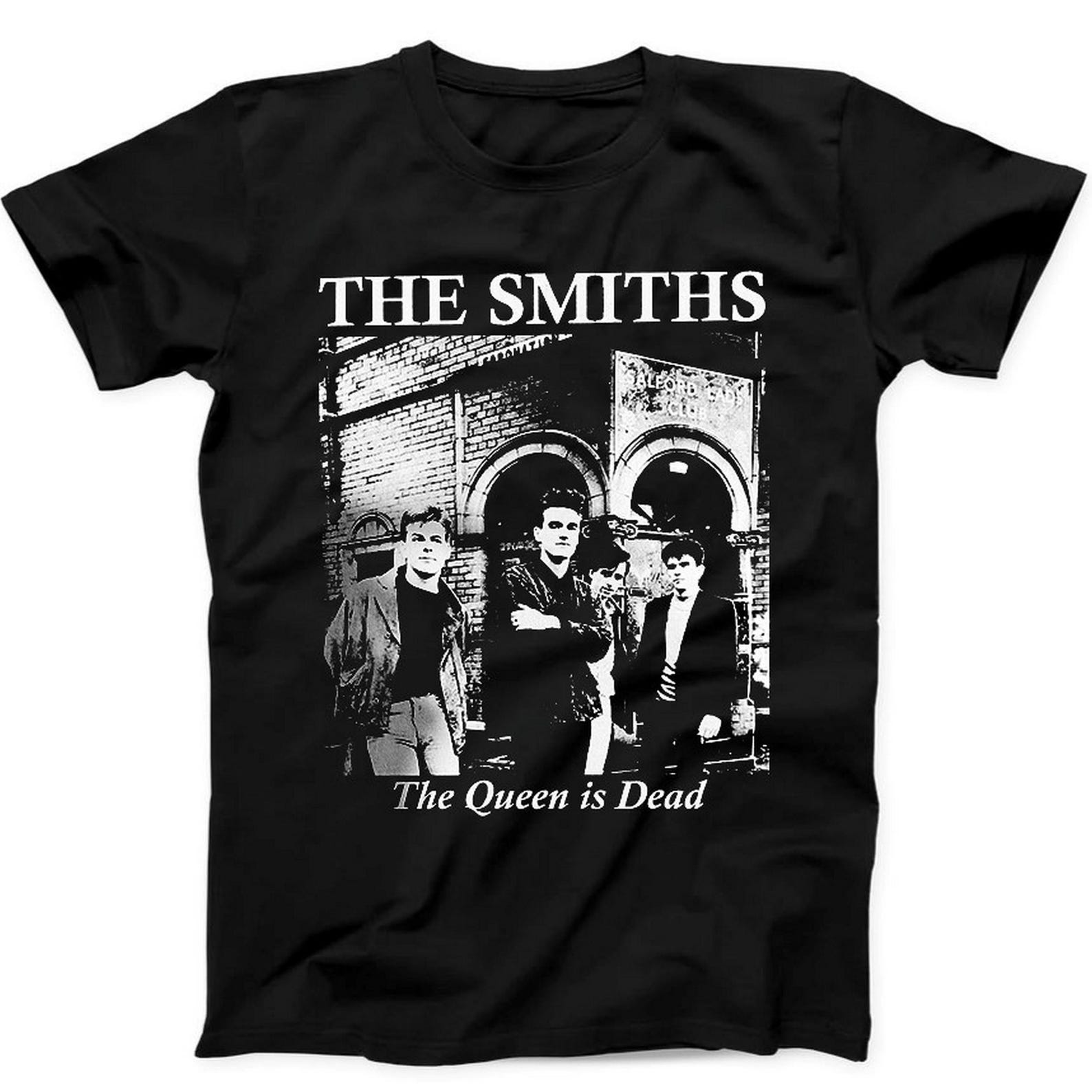 The Smiths The Queen Is Dead Punk Band Music Gift Black T Shirt B20 L