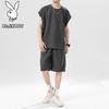PLAYBOY Men's Summer Quick-Dry Sleeveless T-Shirt & Shorts Set