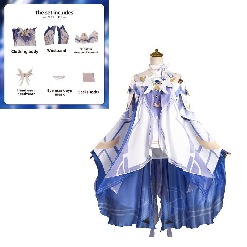 Genshin Impact Columbina Hyposelenia Cosplay Costume For Anime Role Play