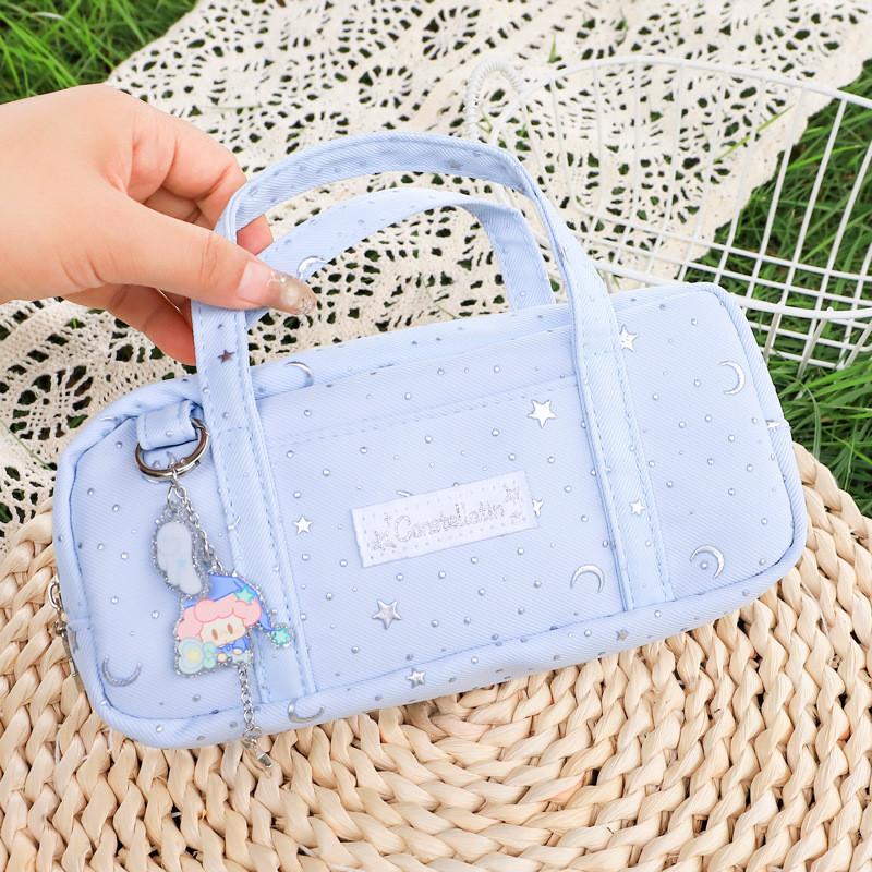 Constellation Key Square Pen Bag Large Capacity For Students School Classroom Storage