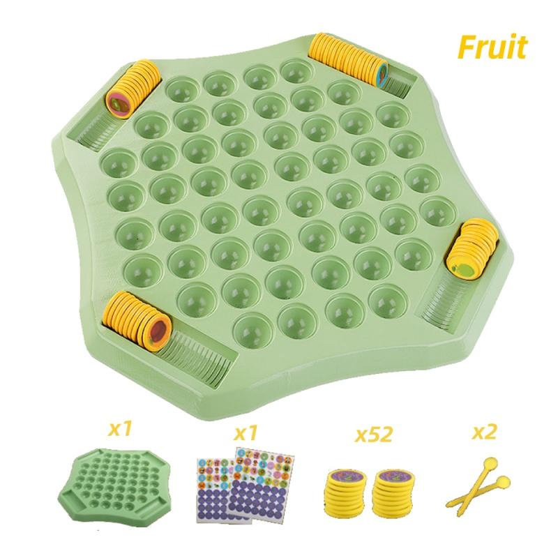 Animal/Fruit Flip Chess Parent-child Interactive Game Memory Chess Game Cartoon Logical Thinking Cognitive Animal Learning Chess