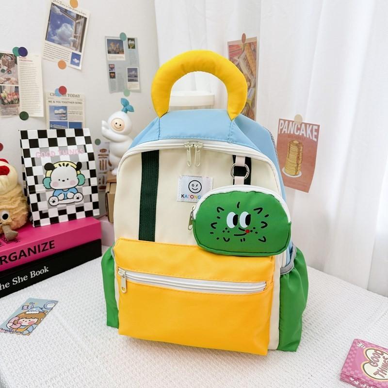 Adorable Lightweight Nylon Kids Backpack For School With Breathable Cotton Lining