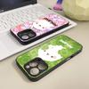 Kawaii Molang Phone Case Tempered Glass For IPhone 16 13 14 17 12 15 11 Pro Max Plus Mini XR SE2020 Coque