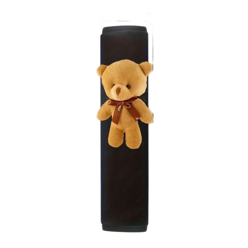 2 Pieces of Little Bear Car Seat Belt Shoulder Pads to Decorate Your Car and Make Your Ride More Comfortable