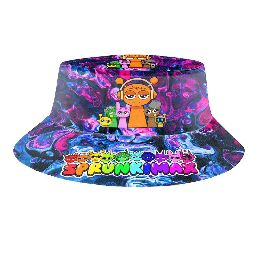 

New children s cartoon medium and older children s cartoon boys and girls sunscreen sunshade basin hat solid color bucket hat L L（58-60cm）