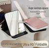 Portable Pocket-Sized Folding Mirror for Women - Desktop Stand-Up Makeup Display