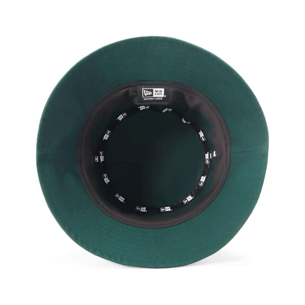 New Era DGRN WHI Twill Cotton Bucket Dark Size 23J BUCKET-01 Hat, Green, S/M,